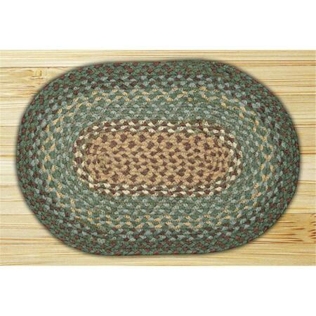 CAPITOL EARTH RUGS Dark Green Round Swatch 46-013